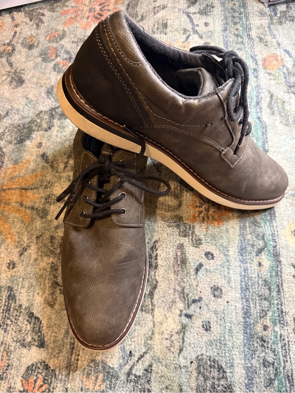 London Underground Men's Casual Brown Lace-Up Shoes